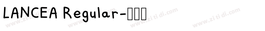 LANCEA Regular字体转换